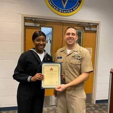 Breaking: 18 Years Old Omoafeba Akhimiemona  From Edo State, Commission Into The US  Navy