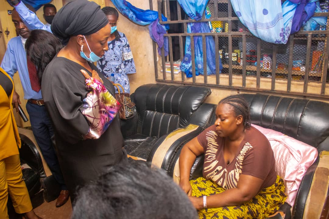 Edo First Lady visits Late Uwaila Family, on Monday Evening, Condemns the act of rape.