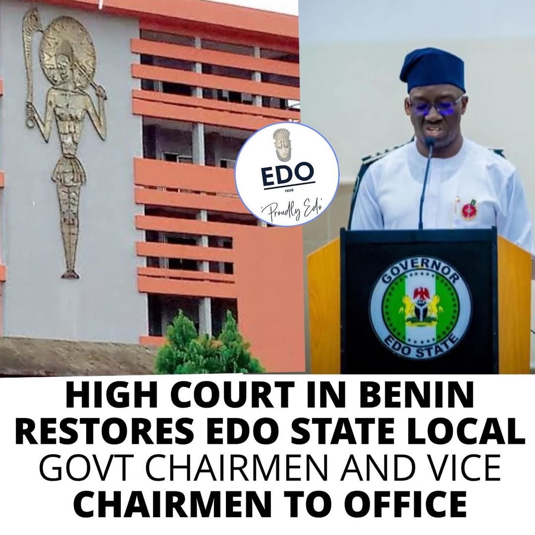 Edo State High Court Nullifies Rt. Hon. Blessing Agbegbaku Led EDHA Suspension of 18 LGA Chairmen