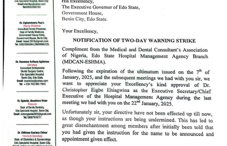 Of the imposition of Nelson Tenebe as head of Edo hospital mgt agency and Okpebholo’s loss of control to Oshiomhole, Jarret